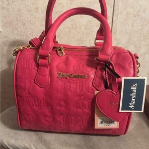 Juicy Couture Fuchsia Quilted Satchel